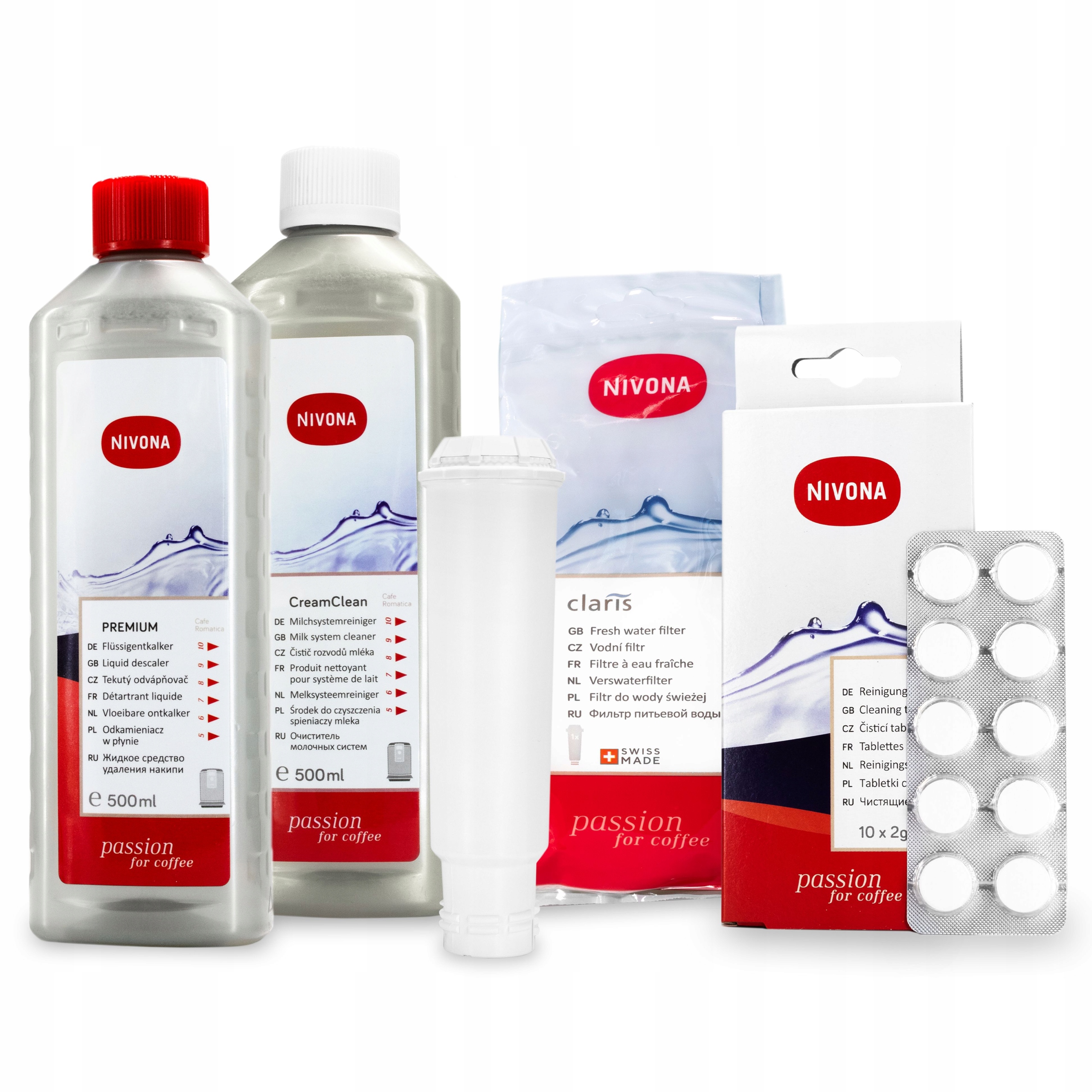 Filtr Odvápňovač Tablety Tekutina pro kávovar Nivona