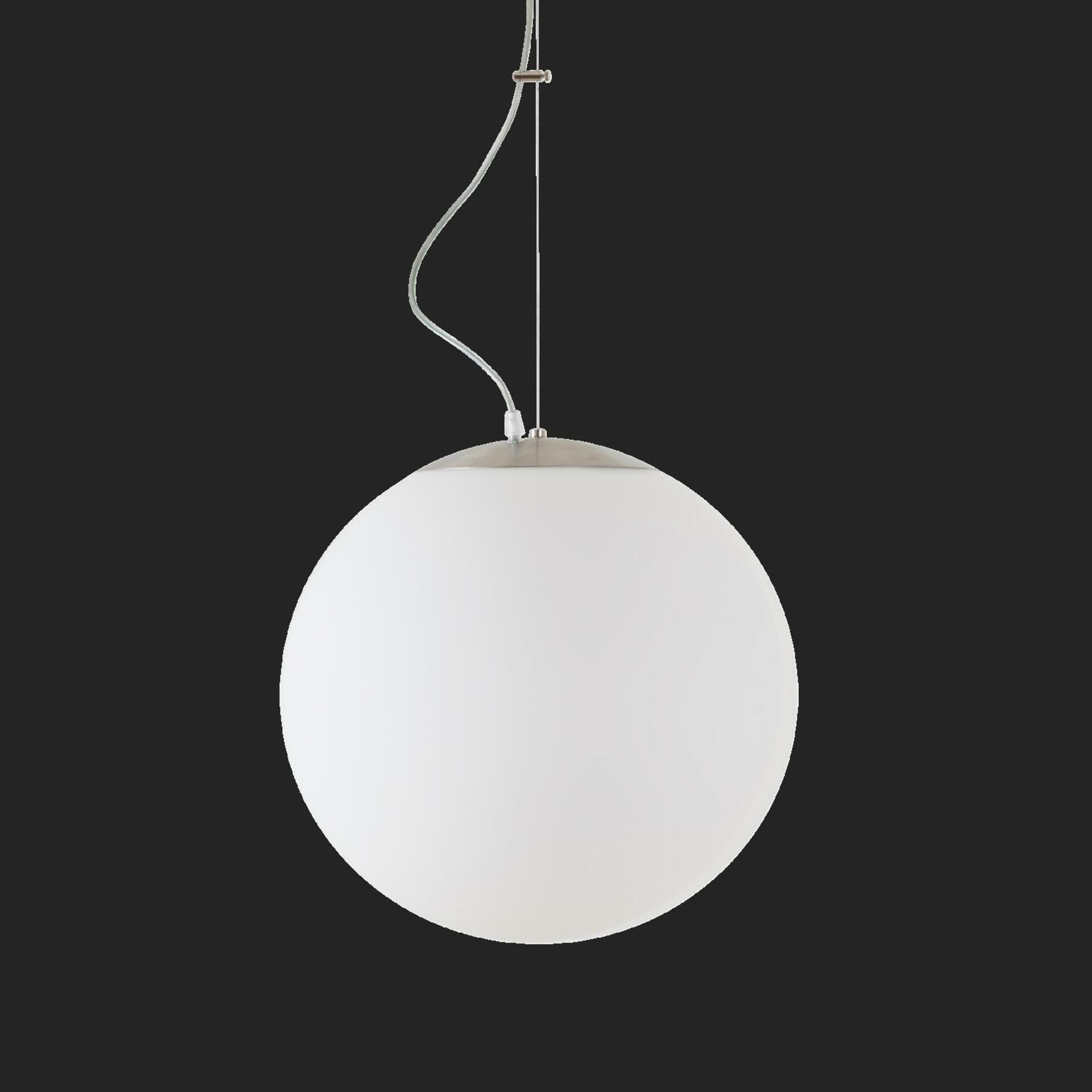 Osmont 62168 Adria L3 Hp závesné sklenené svietidlo nerez brúsená biela Ip