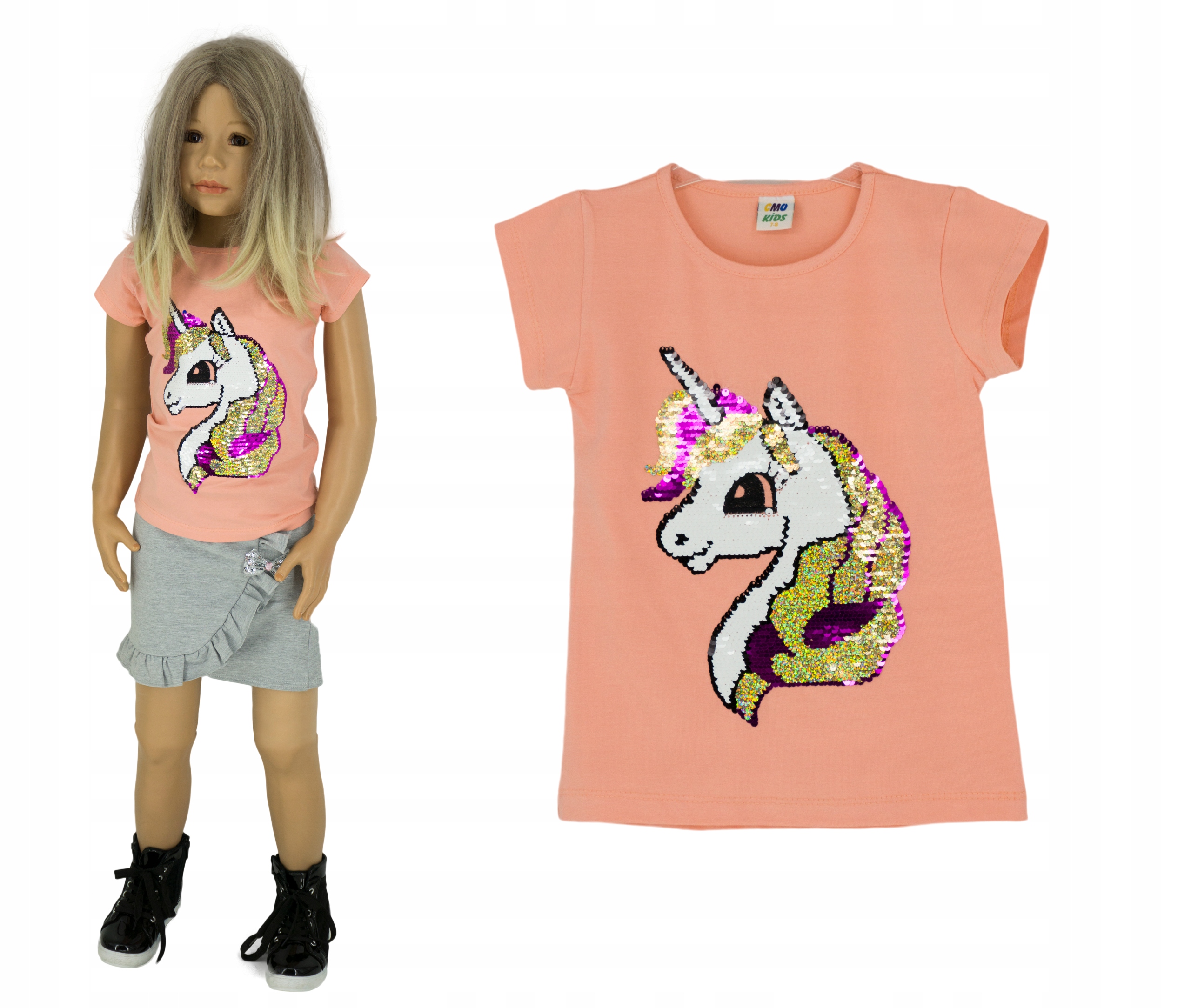 

Bawełniana bluzka T-shirt P0317 rozmiar 146