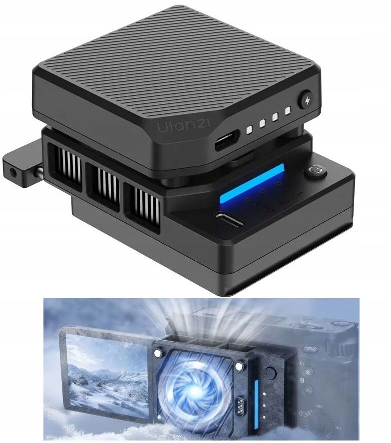 Chladící ventilátor pro fotoaparáty Univerzální Ulanzi Aku 3000 mAh