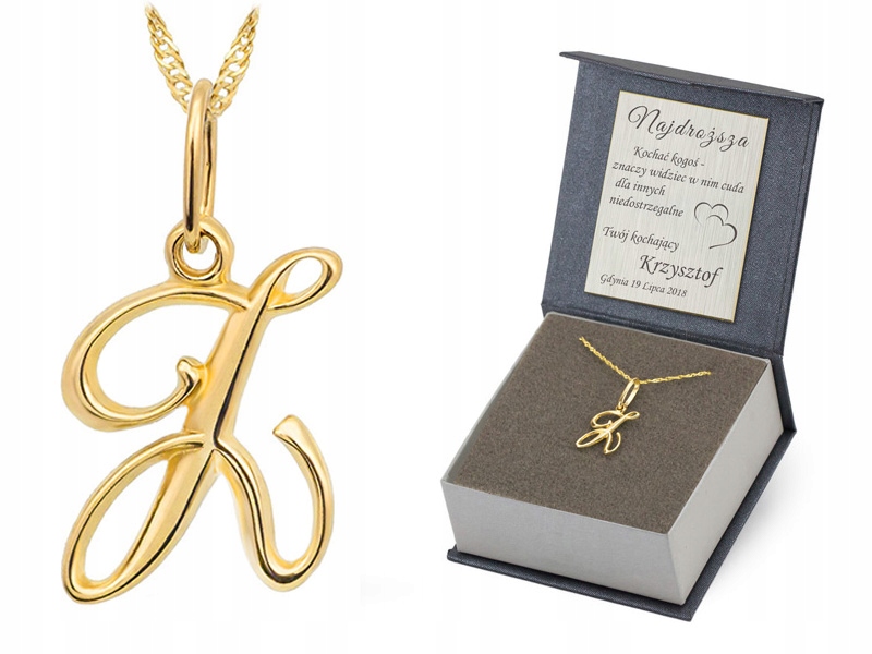 Zlatý Řetízek 585 Přívěsek Písmenko Z 50 cm Gravírování