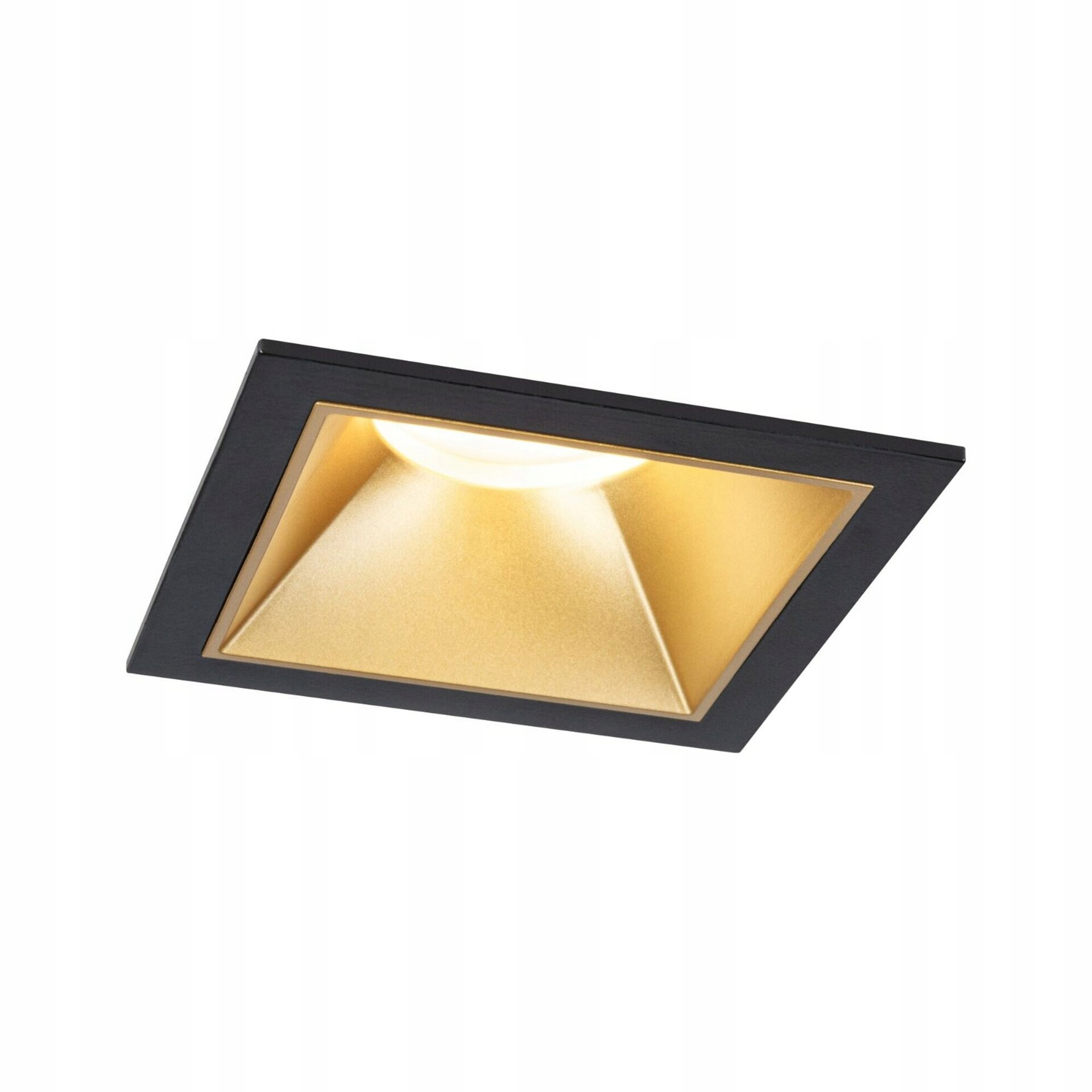 Paulmann Led vestavné svítidlo Cole Coin černá/zlatá 6W 88x88mm IP44 stmíva