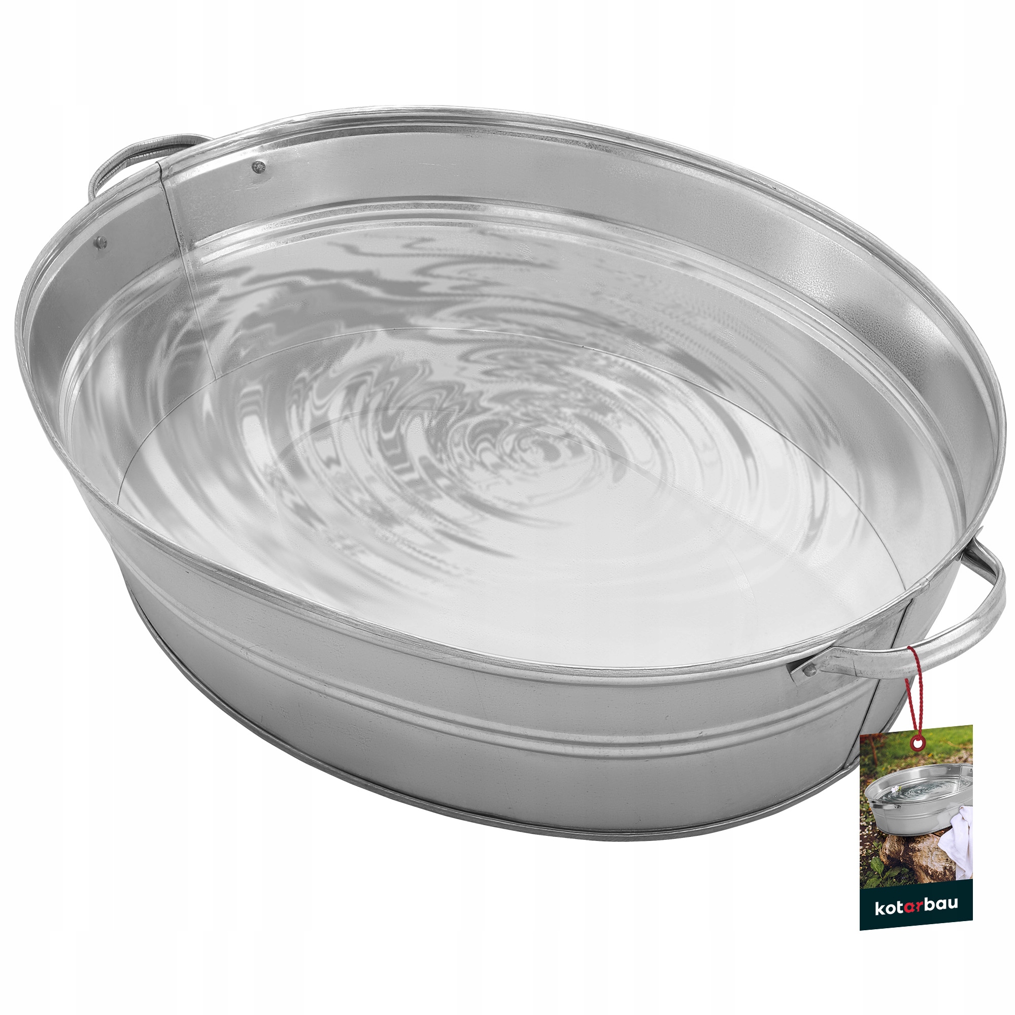 MISKA MISA OCYNKOWANA WANNA DONICA DONICZKA STALOWA OWALNA KWIATY WODĘ 27L Kod producenta P207