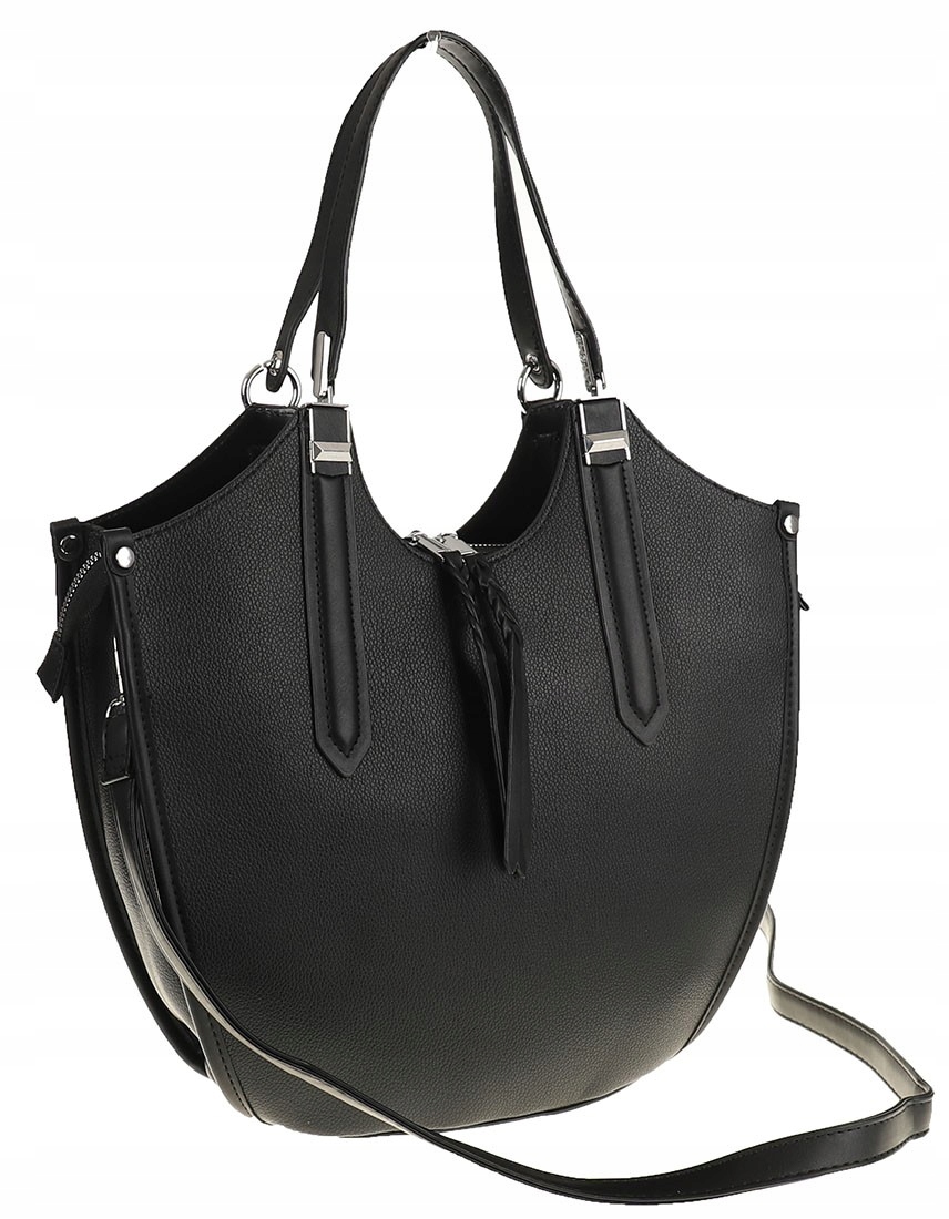 Maria C. Torebka Damska czarny skóra ekologiczna MC662 Black