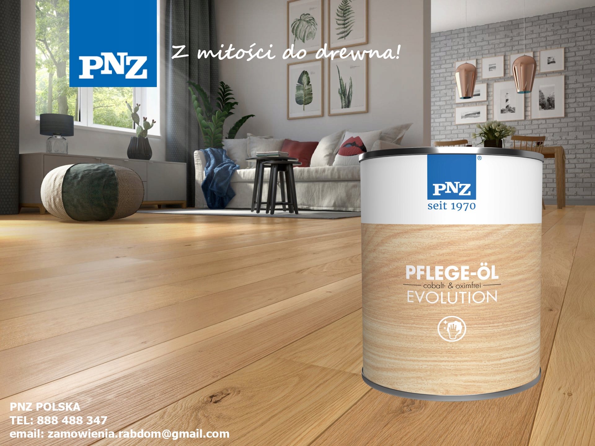 PNZ Olej do konserwacji drewna 0,75L Bezbarwny EAN 4011289416037