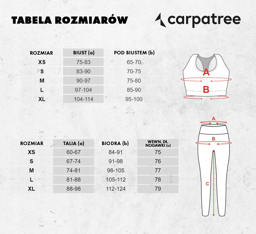 LEGGINSY SZARE DO BIEGANIA Z WYSOKIM STANEM CARPATREE - S Płeć kobieta