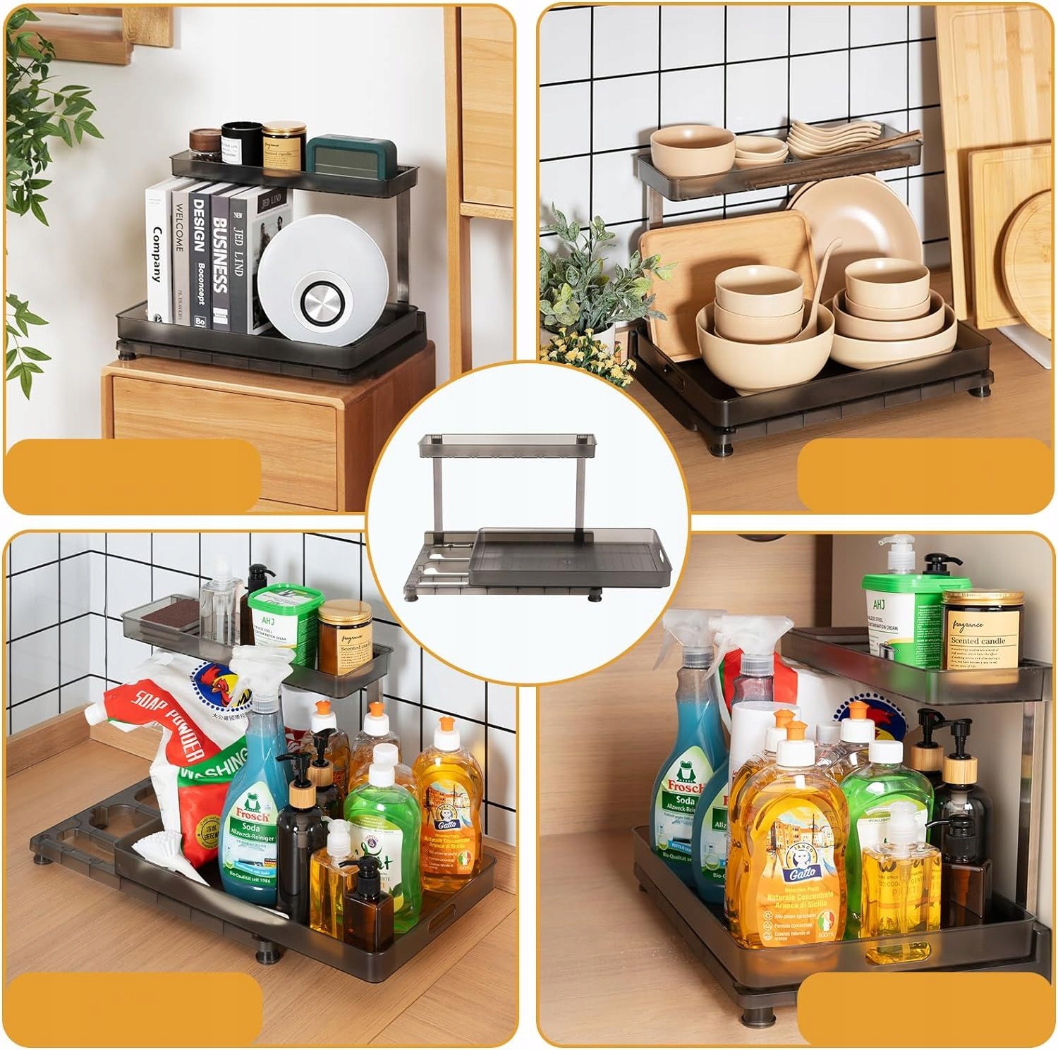 SZAFKA ORGANIZER POD ZLEW PÓŁKA WYSUWANA ORGANIZER WIELOFUNKCYJNY YEP Marka inna