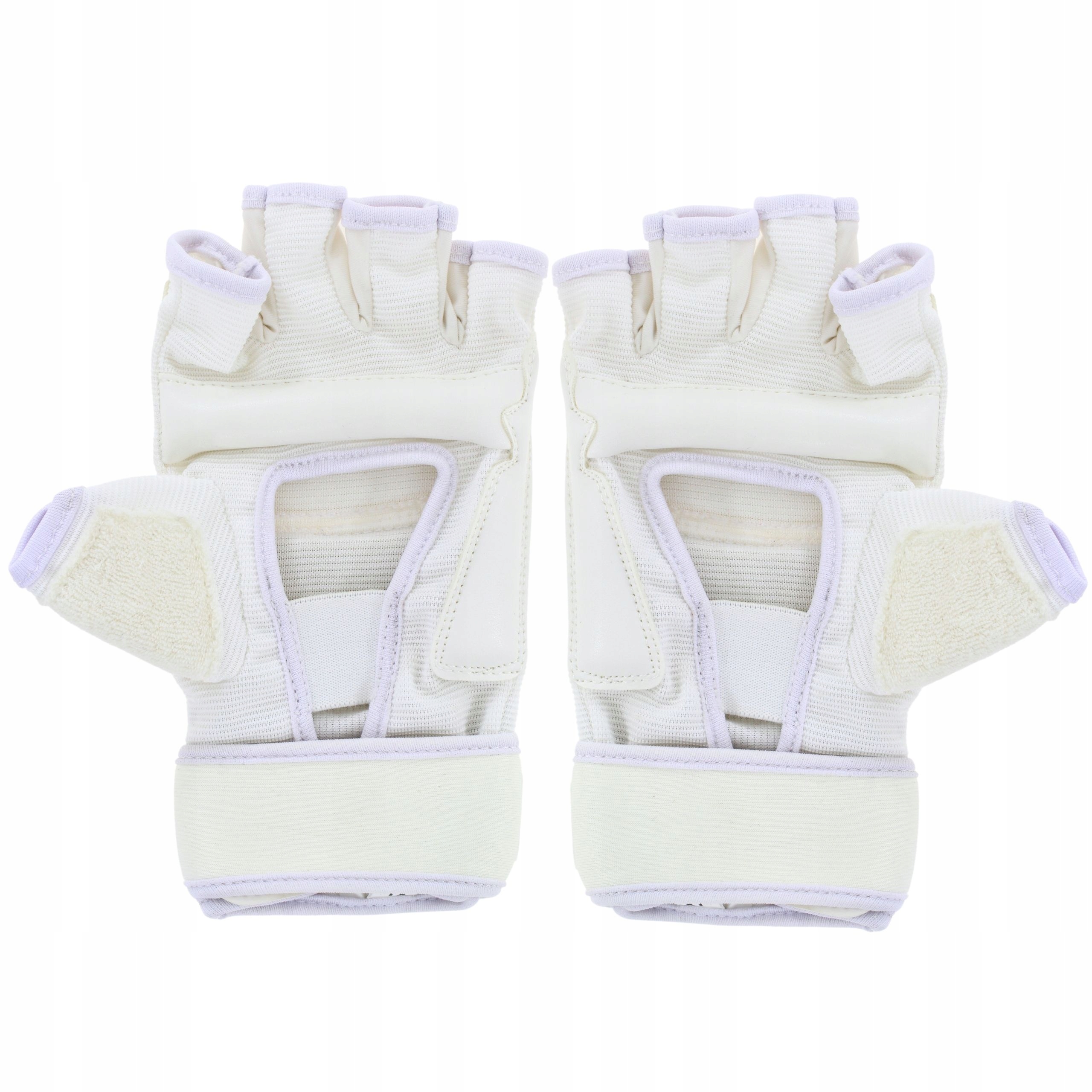 BELTOR RĘKAWICE KARATE OCHRANIACZE DŁONI PIĘŚCI KYOKUSHIN BIAŁE r. L Model Kyokushin karate