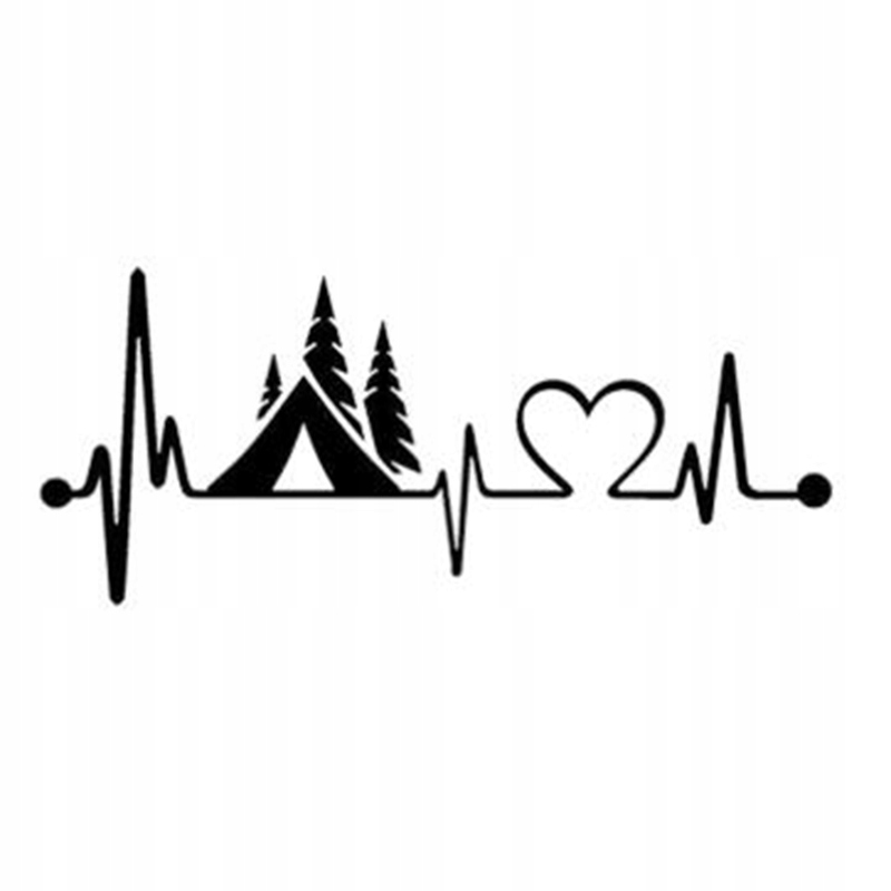 

Naklejka Na Auto Szybę Kocham Kemping