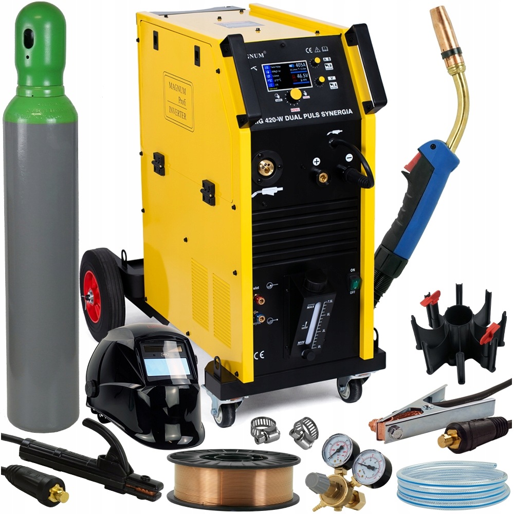 Spawarka inwertorowa Magnum Mig 420W Puls Aluminium Migomat 400A Chłodnica