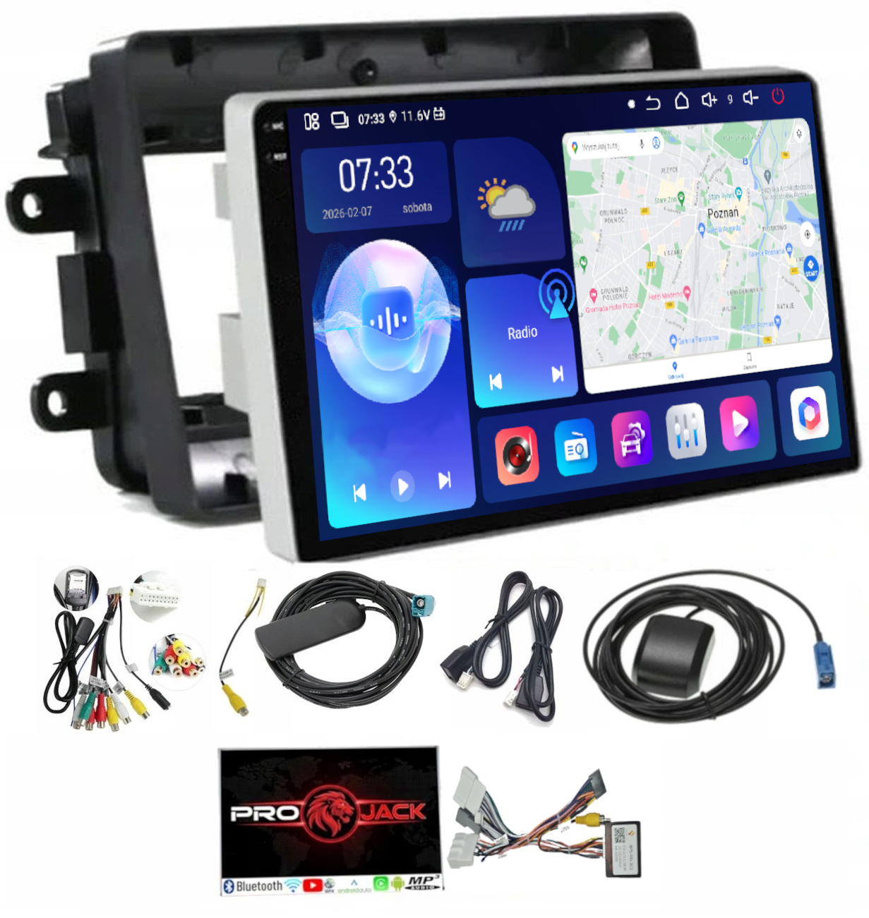 Rádio Android Renault Traffic III 2014-2020 Carplay Wifi 128 Gb Sim Modem