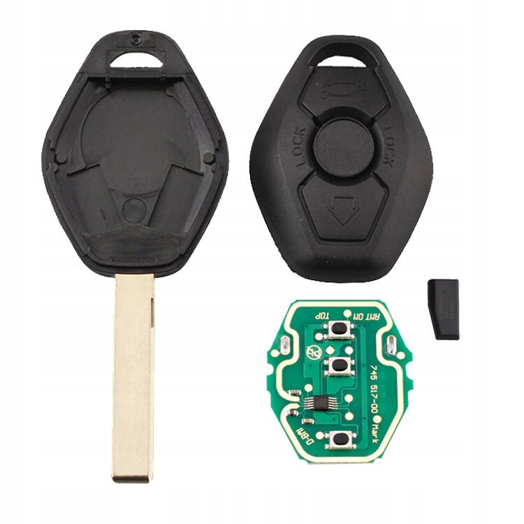 Kluczyk z elektroniką do BMW 3 E46 5 E39 7 E38 X5 E53, częstotliwość 433