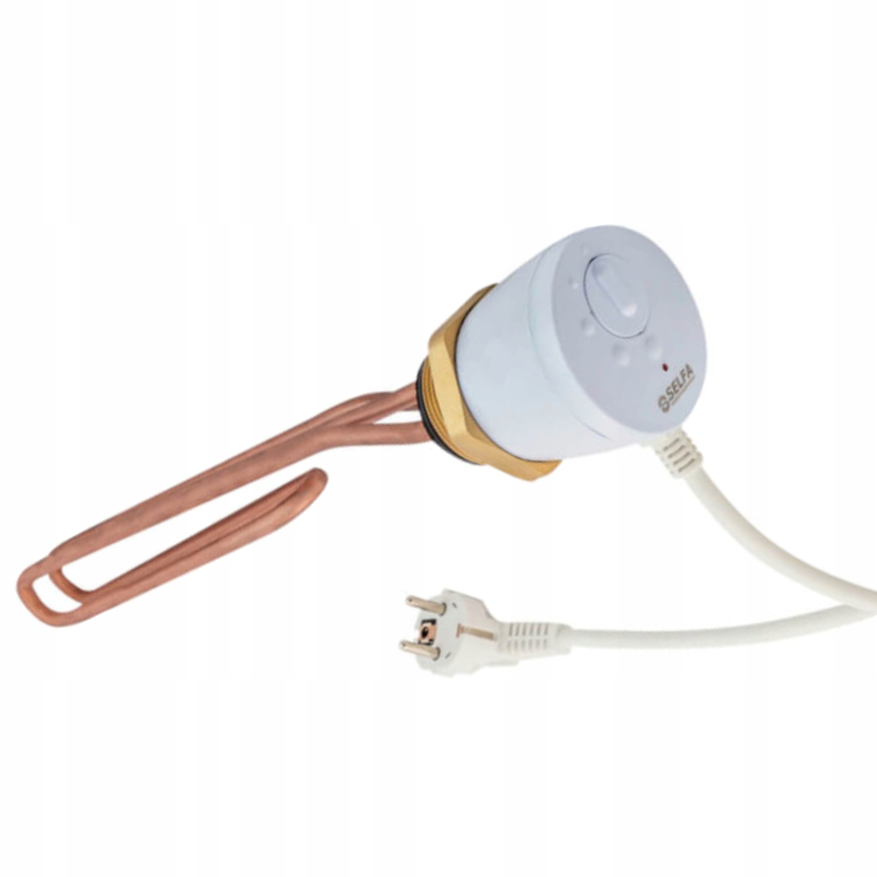 Měděný ohřívač s termostatem, výkon 3000 W, 30 cm, 230 V