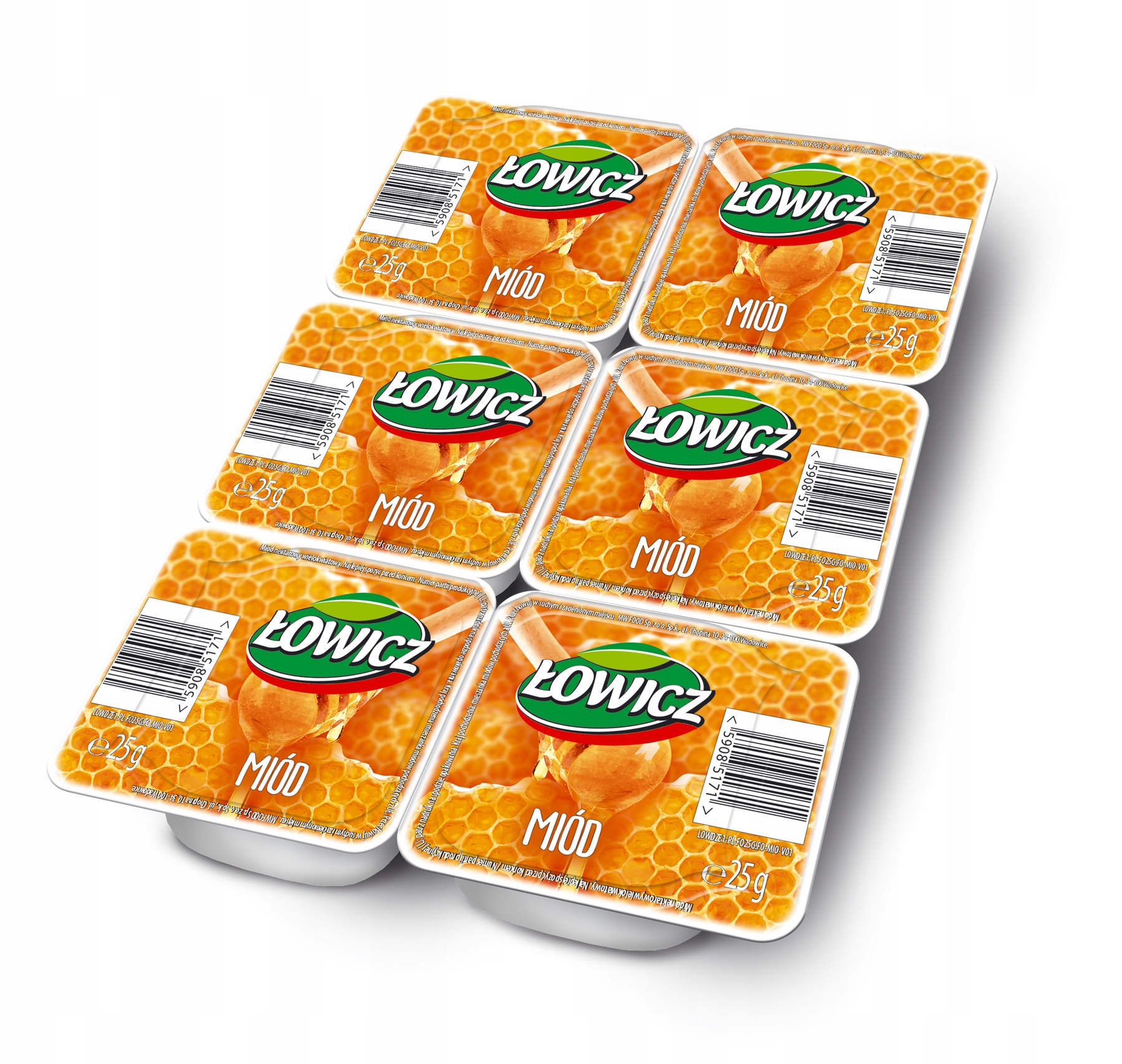 Łowicz Med mnohokvětý mini 5 x 150 g (5 x 6 x 25 g)