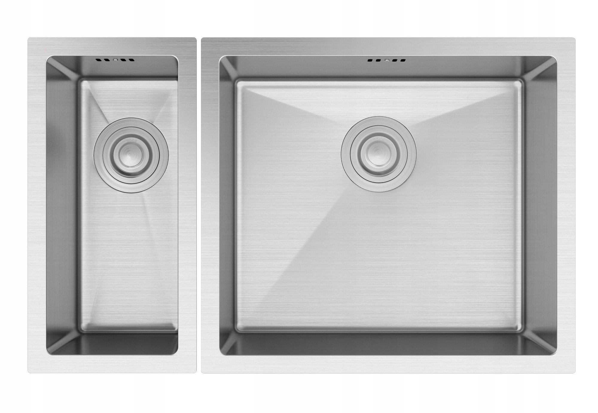 Umývadlo 1,5KOMORY Oceľové Sada 2KS BARI2249