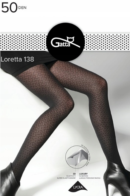 

Rajstopy Gatta Loretta 138 50 den 4/L Nero