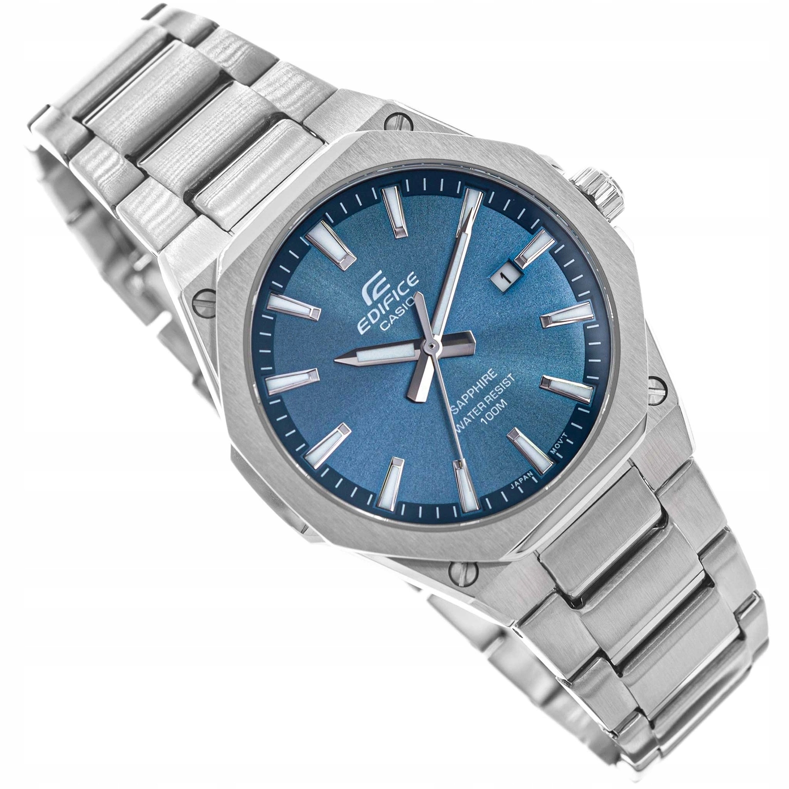 Pánské Hodinky Casio EFR-S108D-2AVUEF Edifice Stříbrné S Ocelovým Náramkem 100M