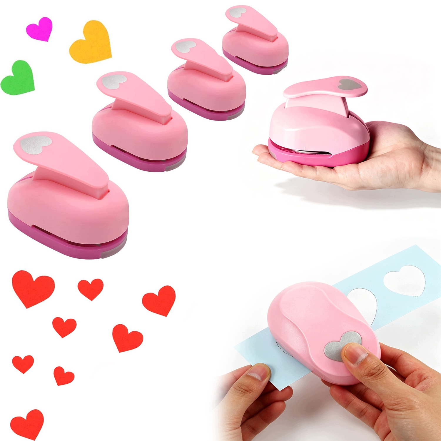 Děrovač Na Vytlačování Srdce Scrapbook Paper Puncher Pro Karty Do Kanceláře