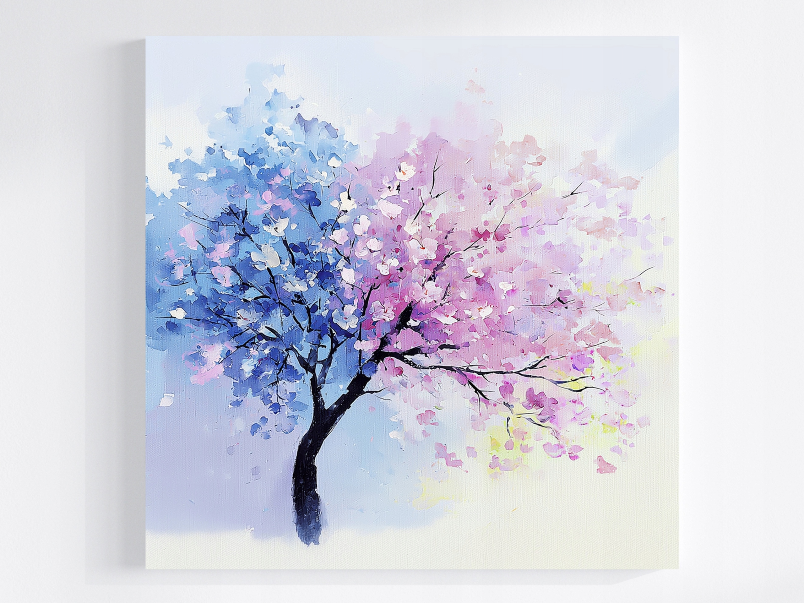 Obraz Na Plátně Canvas Příroda Zahrada Dřevo Květiny Jaro 80x80
