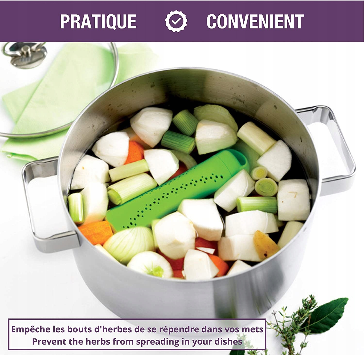 MASTRAD Pojemnik na przyprawy do Gotowania Wywaru Cechy dodatkowe możliwość mycia w zmywarce