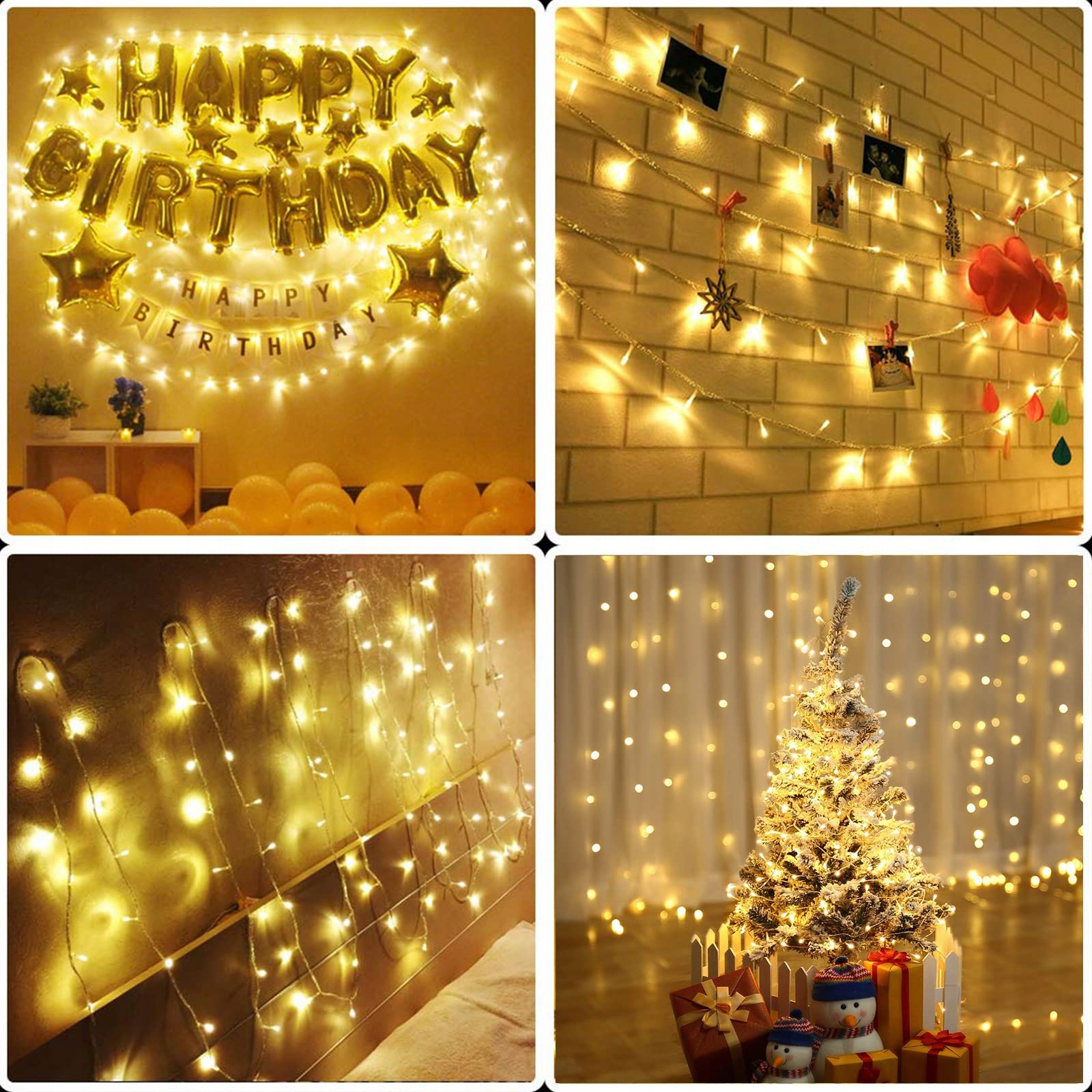 NEXVIN Grilanda Lampki Świąteczne Zewnętrzne Wodoodporne 20M 200 LED — miniatura 6