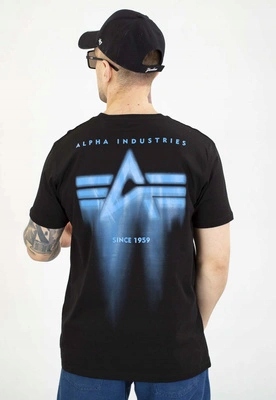 Tričko Alpha Industries Spray Print 266526 černé