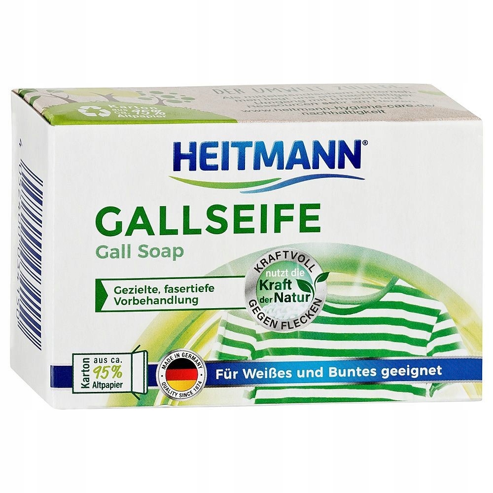 

Heitmann Mydełko Odplamiacz Galasowy 100 g