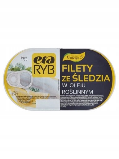 Levně 8 x Era Ryb Filety ze sleďů v rostlinném oleji 170 g