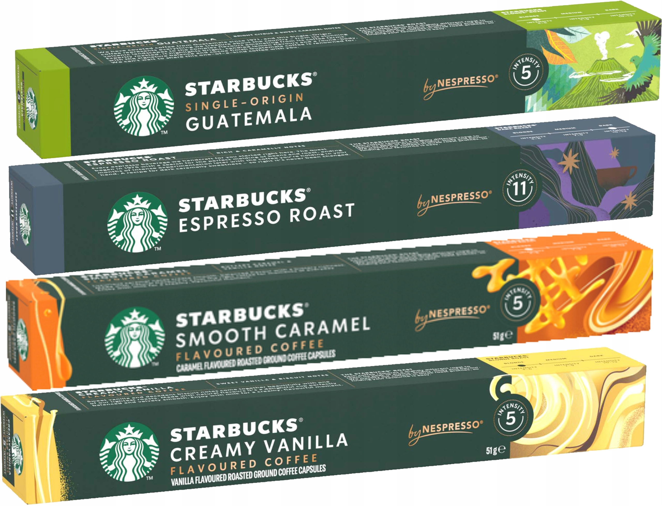 Levně Kapsle Nespresso Starbucks sada káv 40ks