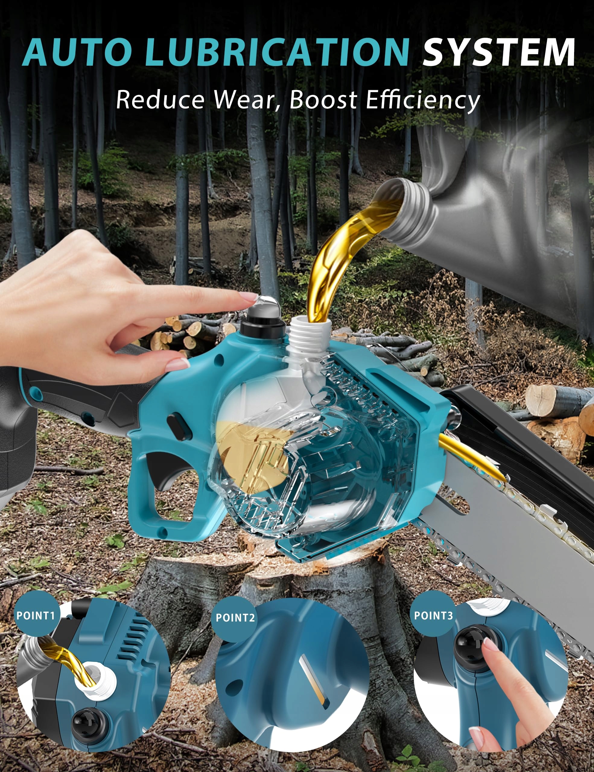 Piła łańcuchowa Rilbstix 1200 W 2*aku 3*łańcuch EAN (GTIN) 0759357819352