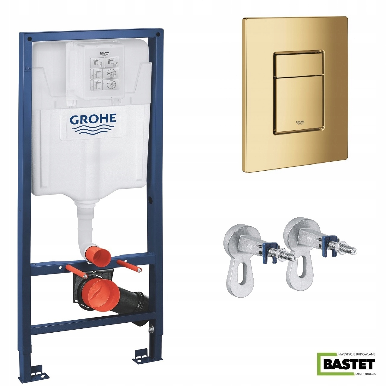 Przycisk Grohe ZŁOTY 38732GL0 + Stelaż WC Grohe SL