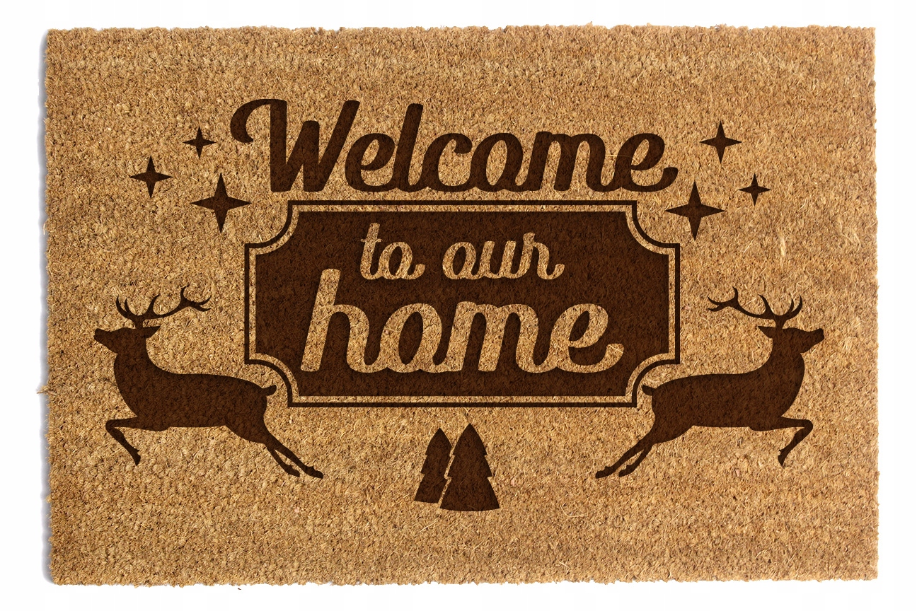 Stěrač Pod Dveře „Welcome to our home“ 60x90 cm