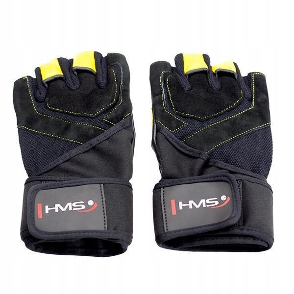RST01 Black/yellow Rozm. XXL Rękawice Na Siłownię Hms