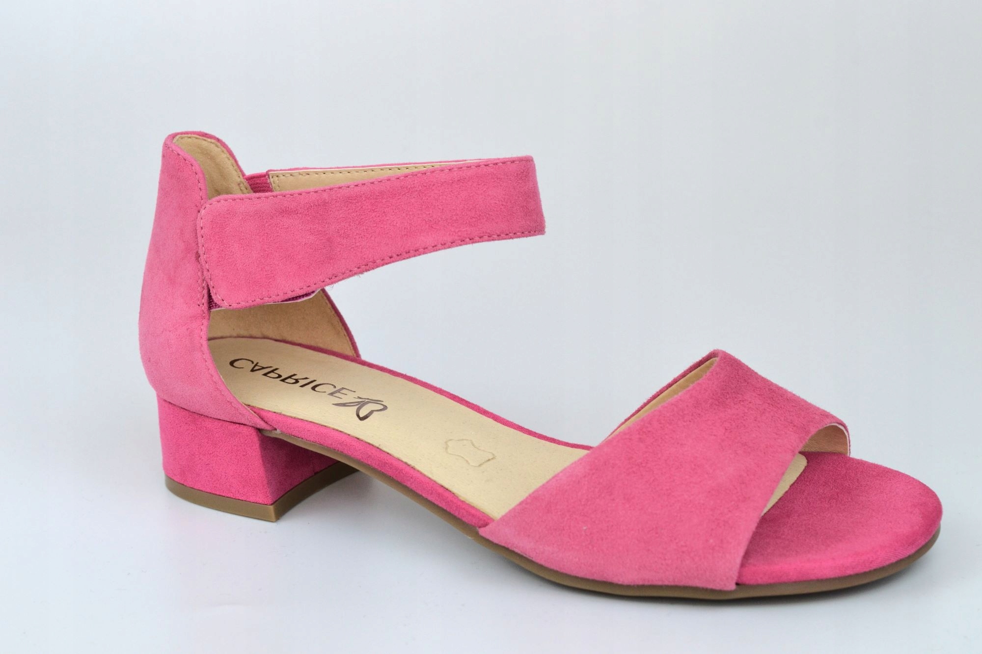 Caprice 28212-20 Semišové Sandály Fuksja VEL.36
