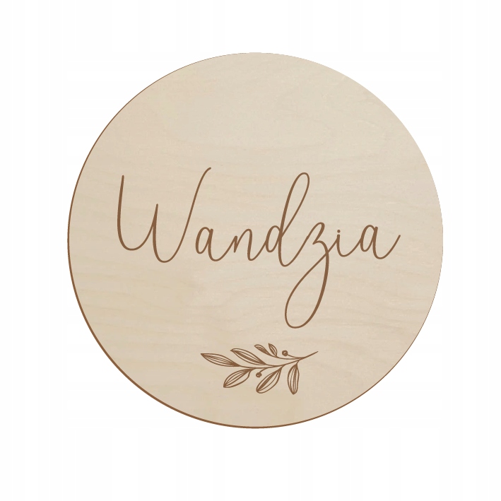 

Tabliczka ozdobna do zdjęć dziecka z imieniem Imię