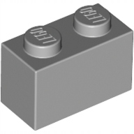 

4You Lego 3004 Belka 1X2 Klocek J. Szary (2szt)