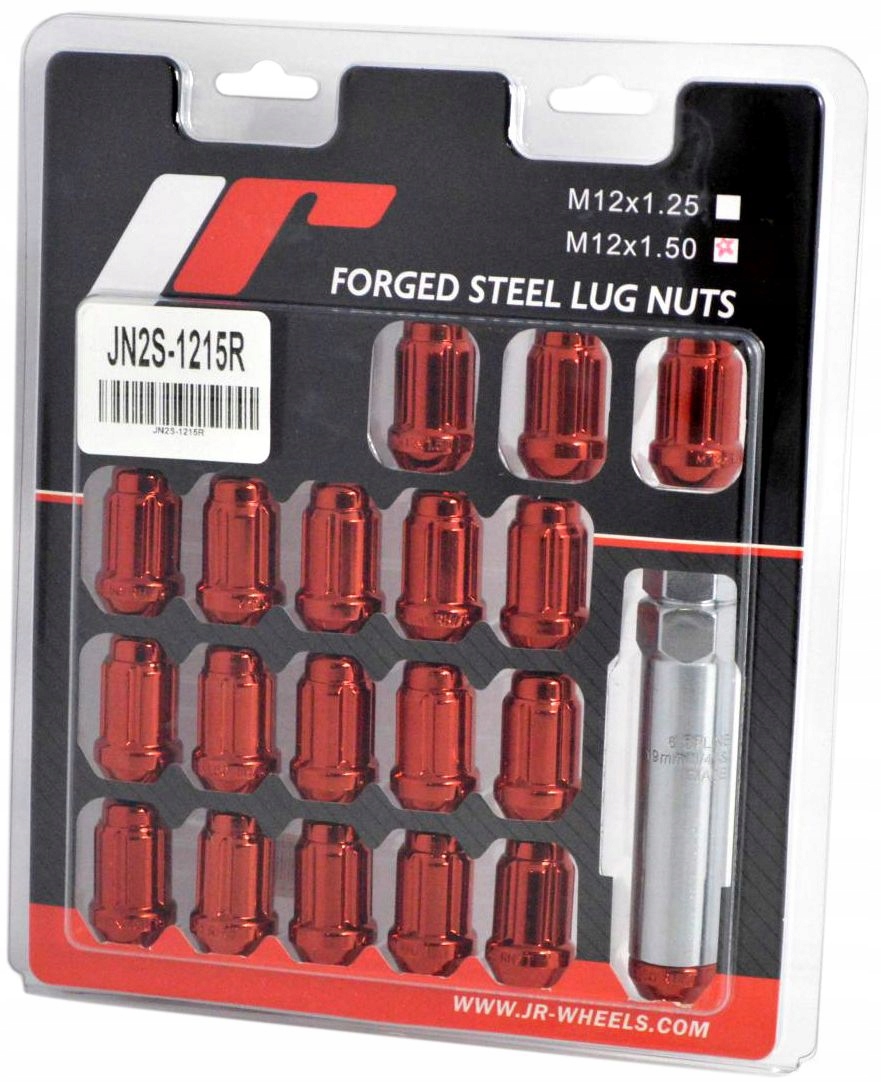 Japan Racing nakretki kuta stal JN2 12x1 5 Red