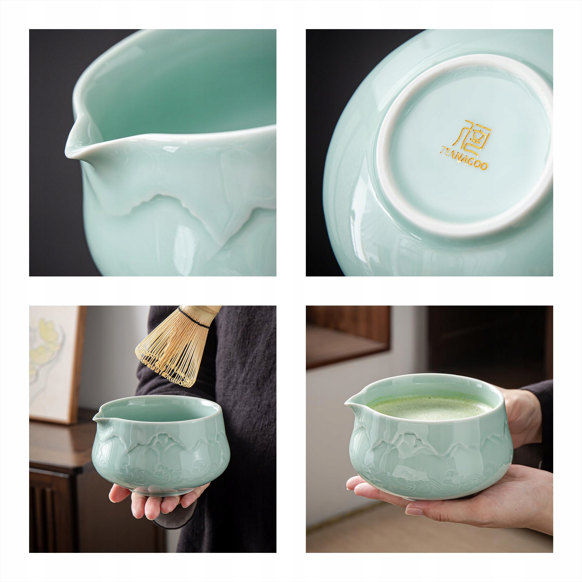 Teanagoo Sada Matcha na čaj s miskou Dárek pro milovníky Matcha