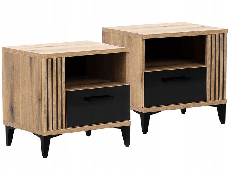 

zestaw 2x szafka nocna stolik nocny loft Aris 15
