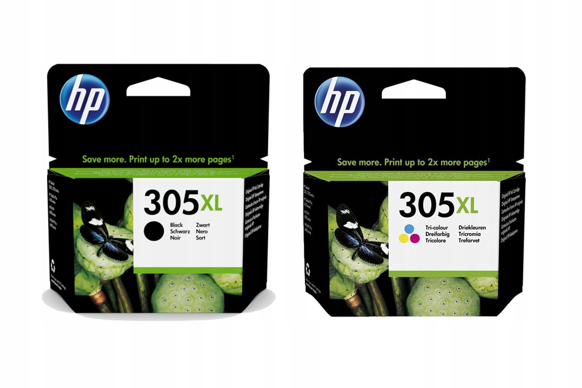 

Zestaw 2 tuszy org. Hp 305XL Cmyk 3YM62AE 3YM63AE