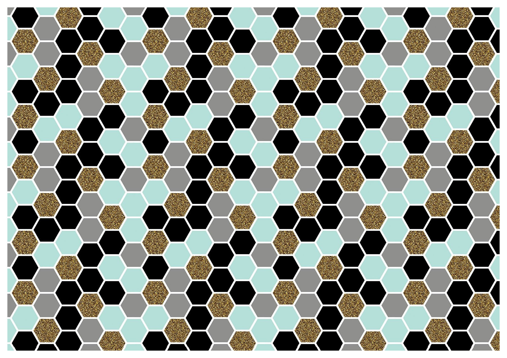 Fototapeta vliesová Šesťuholníky geometrické abstrakcia štýl 416x254 lepidlo