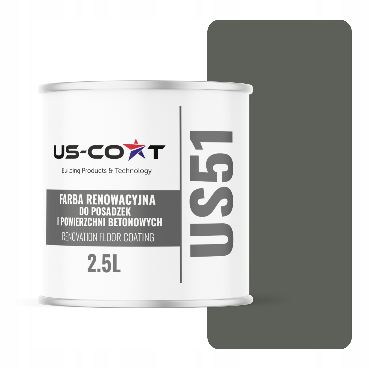 Farba Na Renováciu Podláh Betón Garáž Šedozelená RAL7009 Polomatná 2,5 L