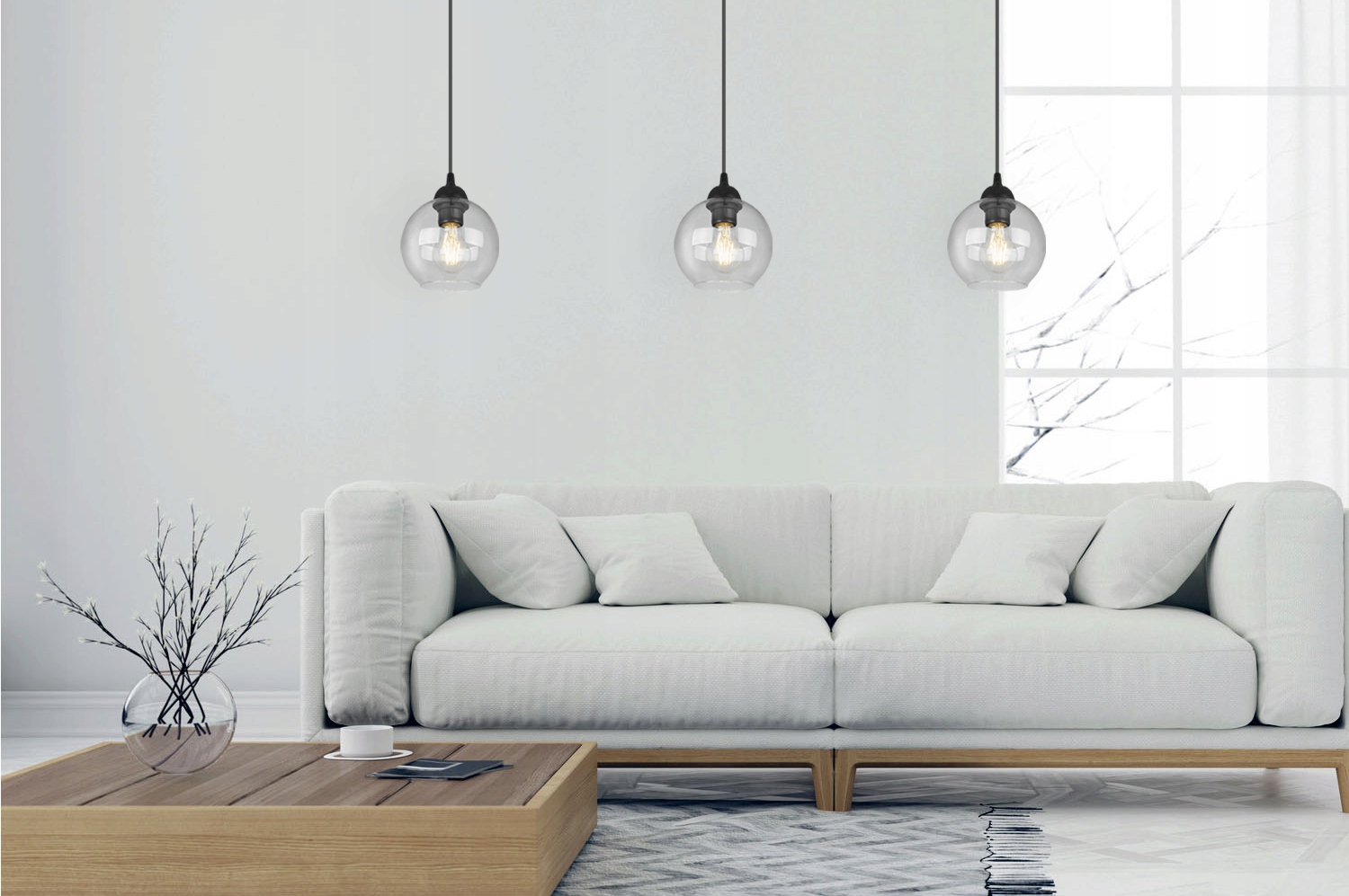 LAMPA WISZĄCA NOWOCZESNA ELEGANCKA SZKLANA KULA Marka Light Home