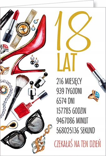 

Kartka na 18 urodziny dla koleżanki córki Party10