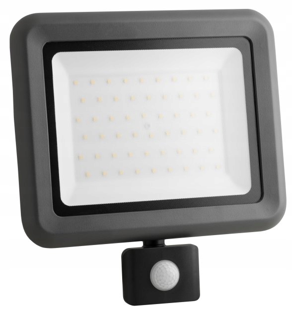 

Naświetlacz halogen Led 50W 6000lm czujka Pir zimn