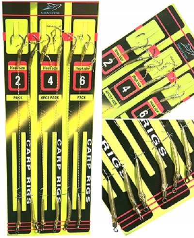 PRZYPON KARPIOWY Z WŁOSEM + HAK 2 4 6 Marka MF