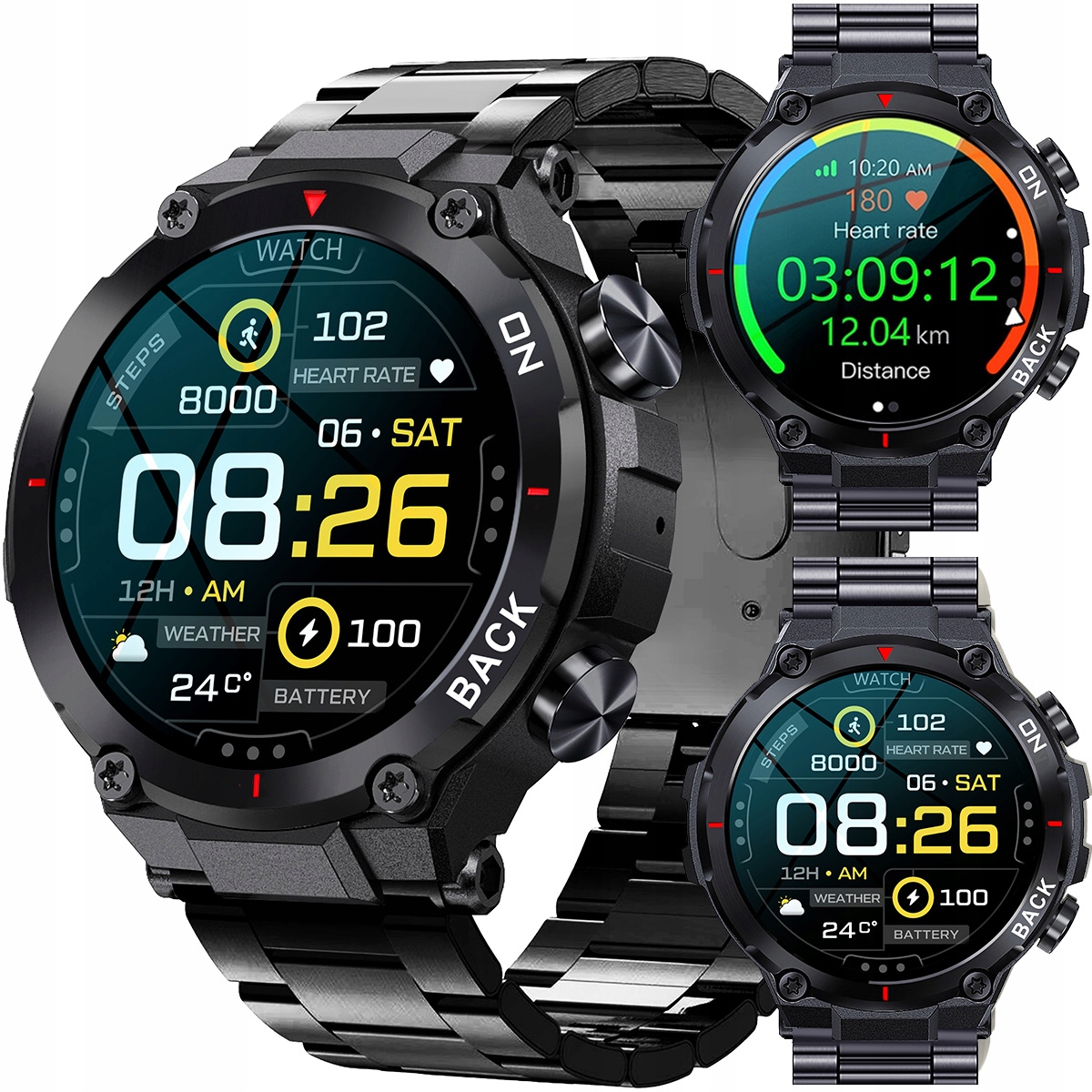 

Zegarek męski Smartwatch Gravity z Gps 8-2
