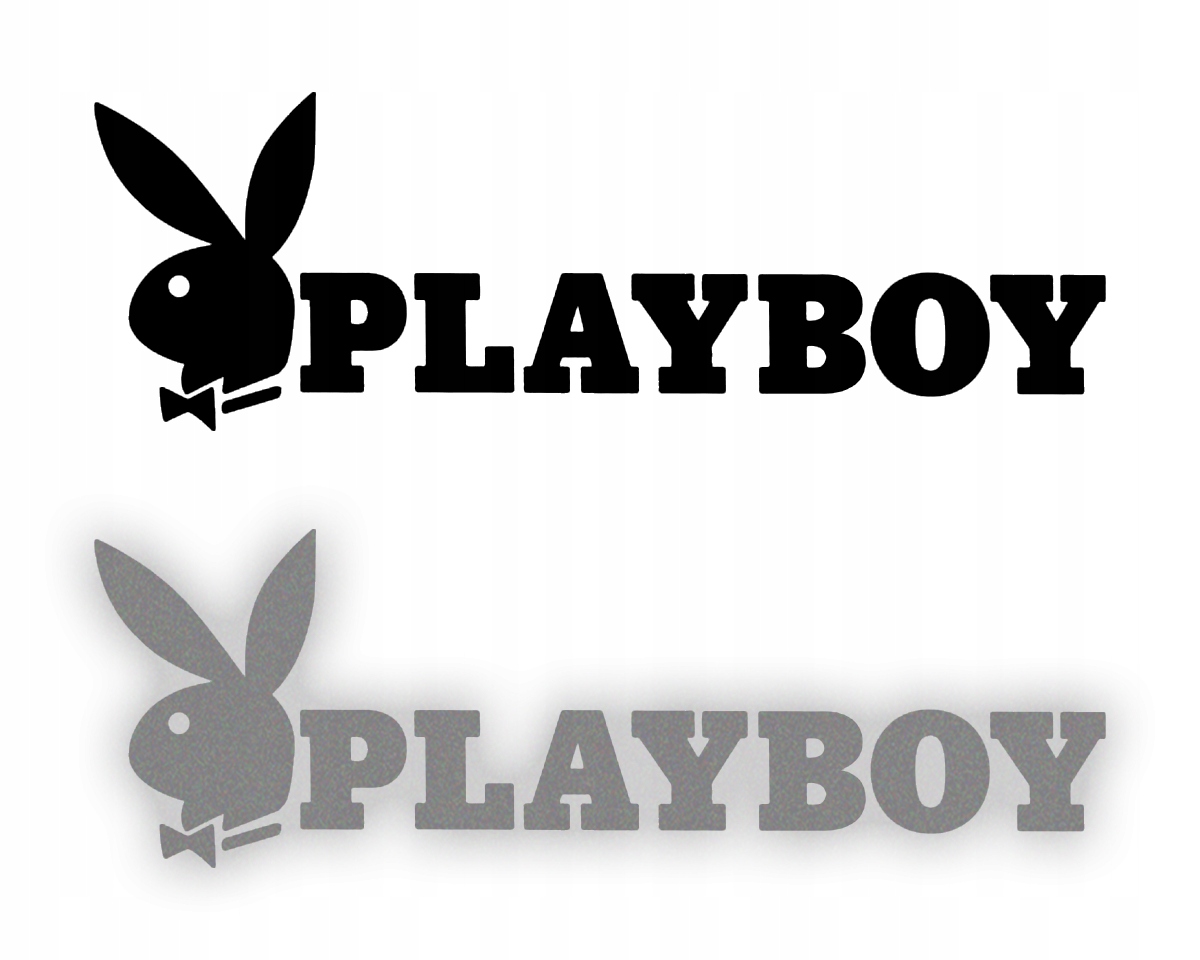 Naklejka PLAYBOY na samochód na auto - ODBLASKOWA| HOLOGRAM