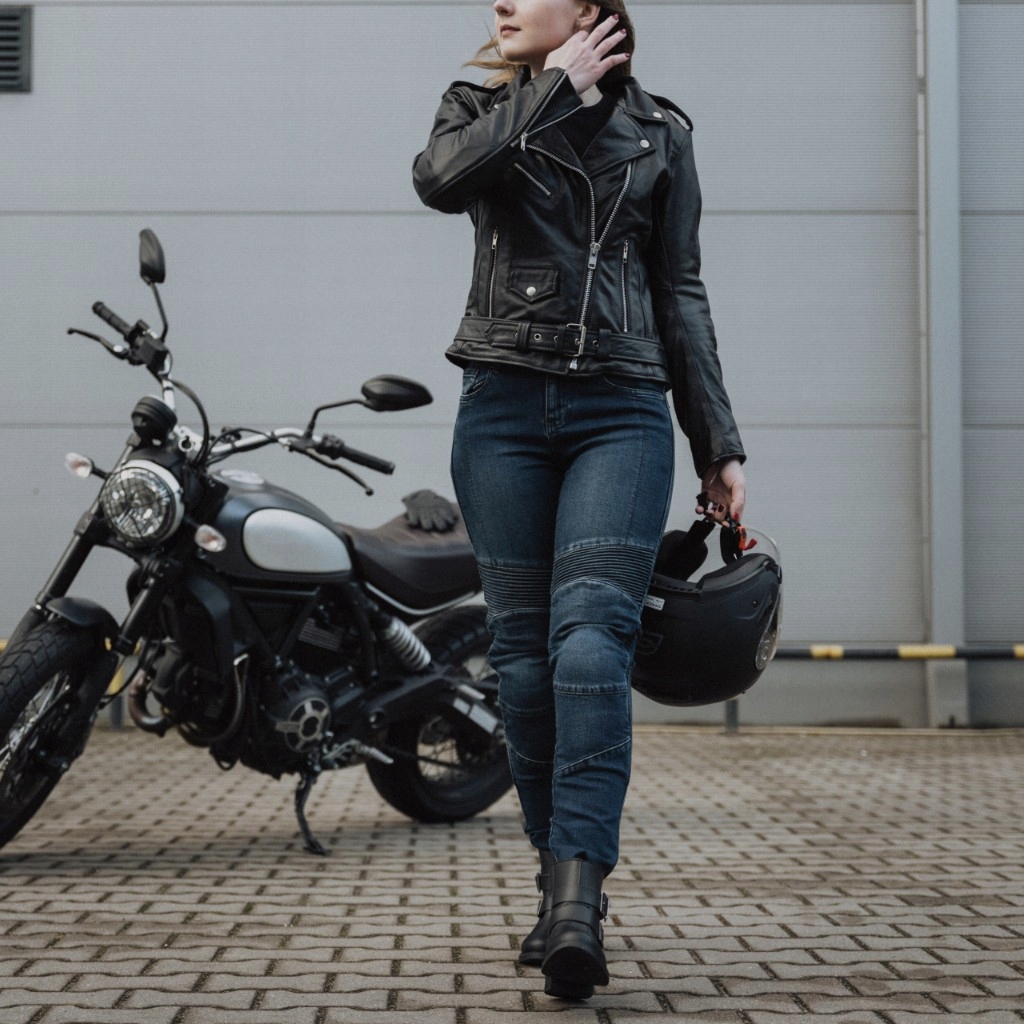 SPODNIE MOTOCYKLOWE | OZONE AGNESS II | DAMSKIE JEANSY SLIM FIT + GRATIS Producent Ozone