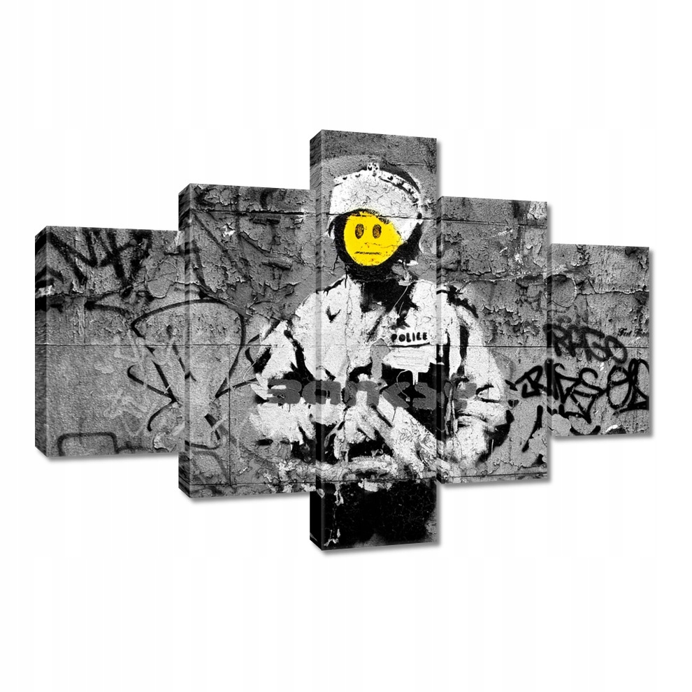 

Obrazy 100x70 Banksy Buźka